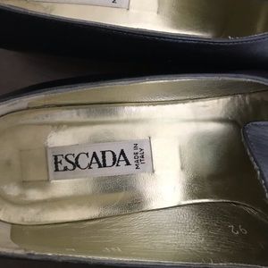 Escada Leather studded shoes